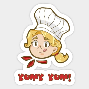 cutey chefy Sticker